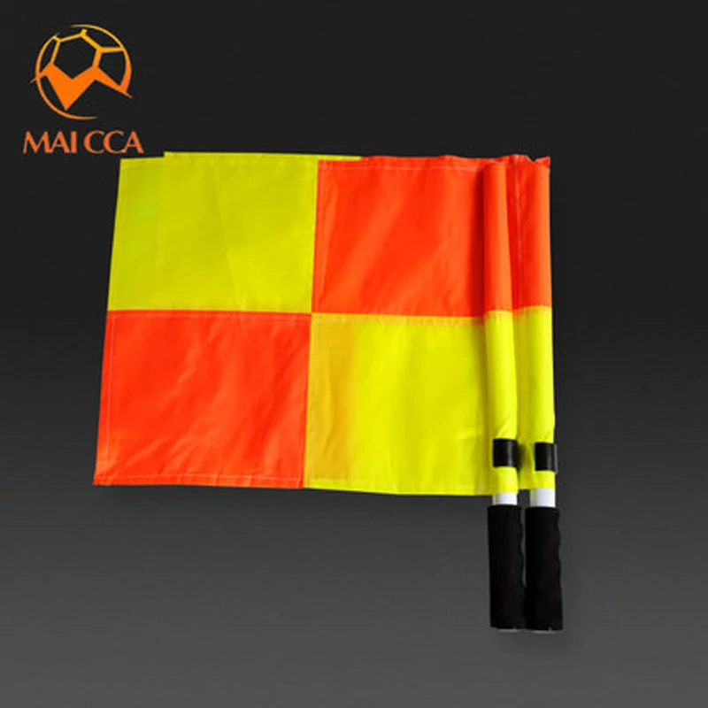 Football Game Hand Practical Sports Training Side Signal Flags Soccer Referee