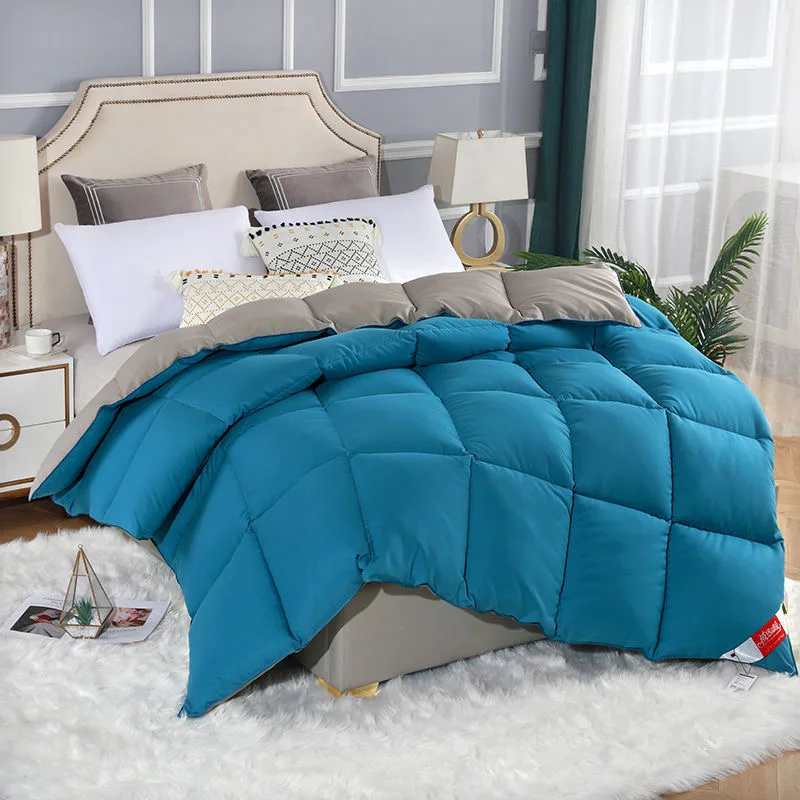 Nordic Super Warm Quilt Winter Blanket Five Star Hotel Winter Warm Comforter Blanket Quilts Super King Queen Double Twin Size