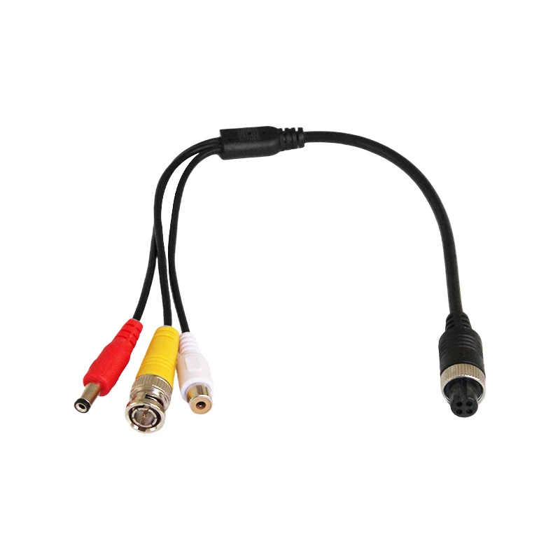 

free shipping 4 pin aviation cable to audio video 12v outpur adaptor cable