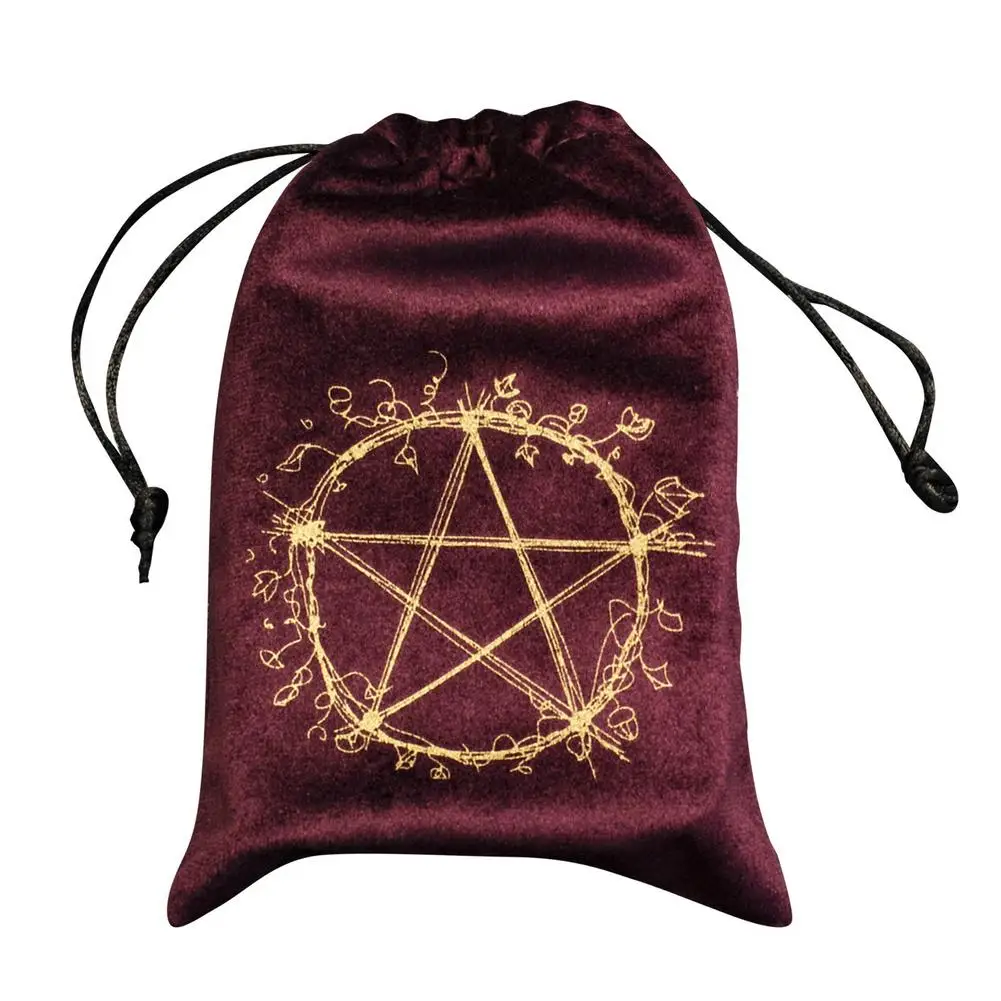 High Quality Velvet Pentagram Tarot Card Storage Bag Toy Jewelry Home Mini Drawstring Package Dropship