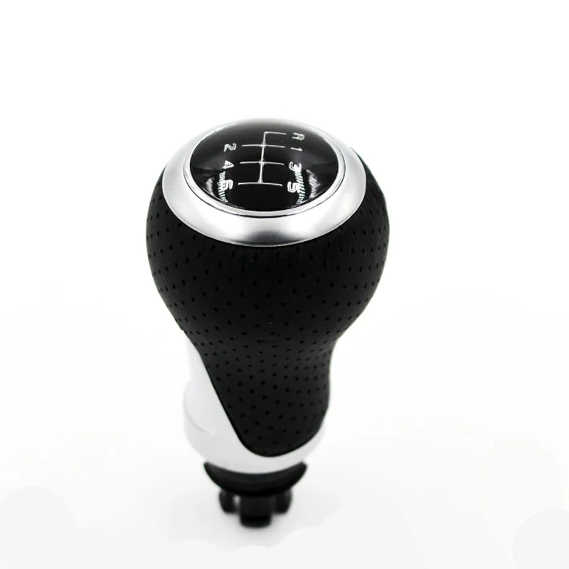 6 speed 5 Speed Leather Gear Shift Only Knob For Audi A4 S4 B8 8K A5 8T Q5 8R S Line 07-15 Shifter Handle car parts