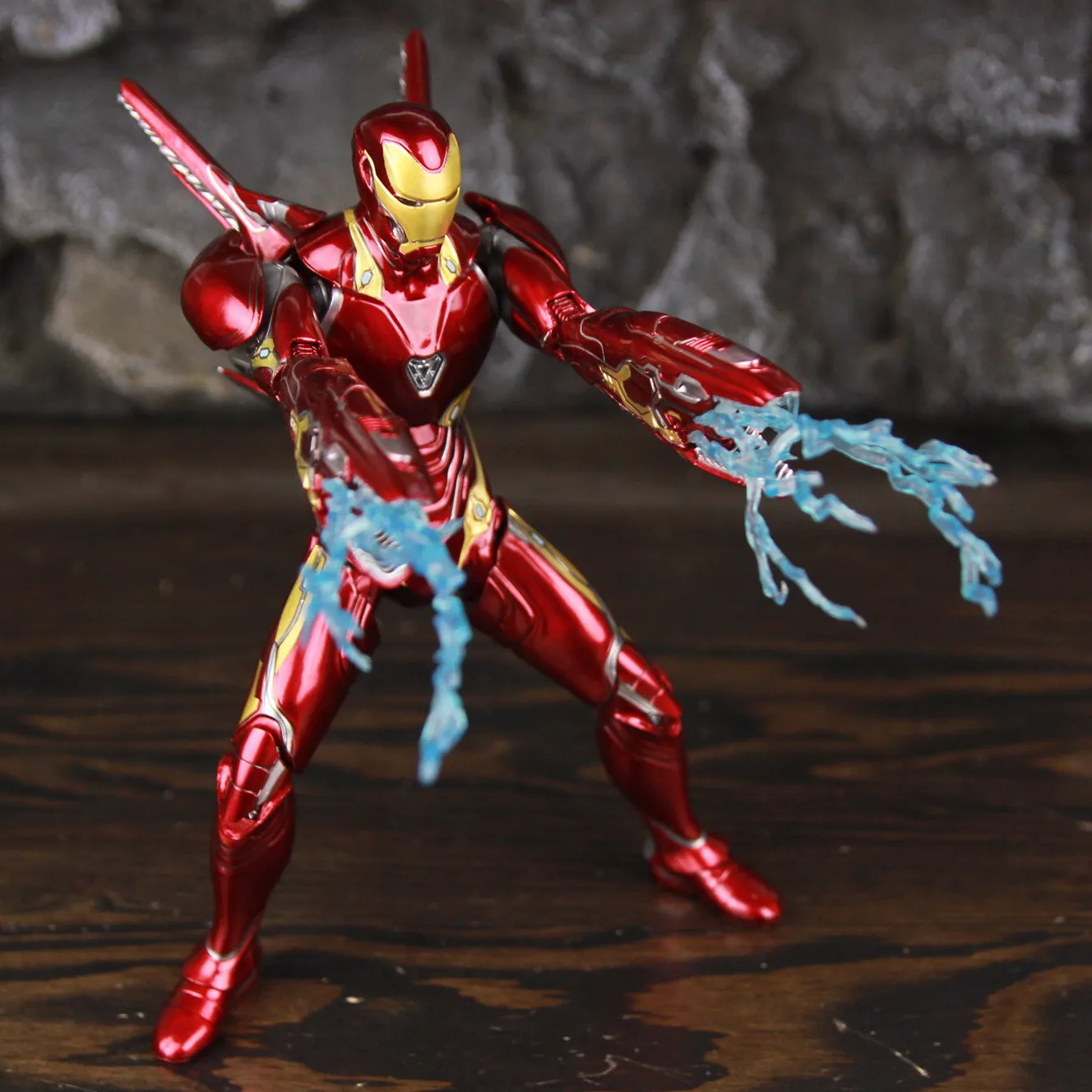 ZD Toys Deluxe Ironman Mark L 50 MK50 Nano Armor Weapons 7" Actionfigur LED-Lichtplattform Tony Stark Infinity War Modellpuppe – Detail 10