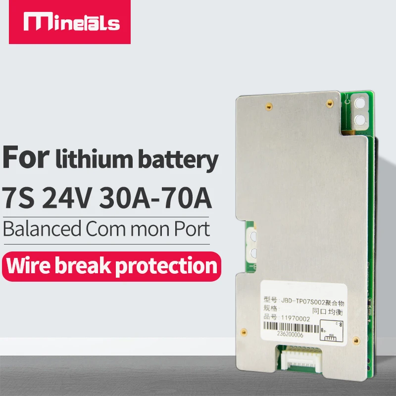 

bms 7s 24v li-ion 30A 40A 50A 60A 70A Lithium Battery Protection Board BMS Electric Charge Lipo NiCoMn ion Cells with balance