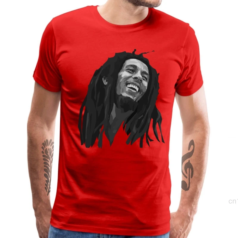 Legend Bob Marley T-shirt For Men Short Sleeve Tops & Tees Reggae Music Hip Hop New Fashion Cotton Mens Tshirt Funny T Shirts