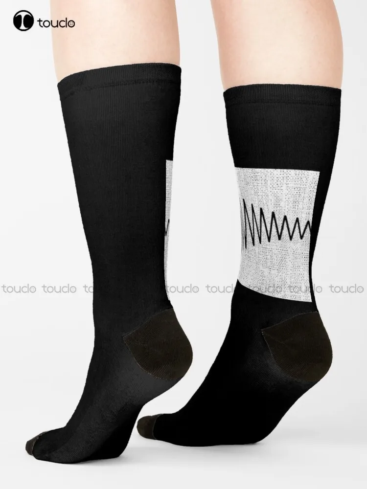 Kick Drum Synthesizer Studio Audio Wave  Socks For Men Christmas Gift Unisex Adult Teen Youth Socks Custom 360° Digital Print