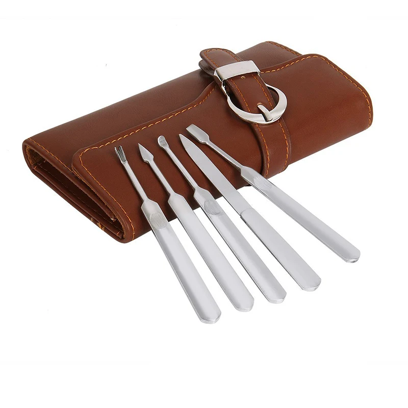 10 Pcs/Set Stainless Steel Manicure Tools Set Nails Clipper Scissors Professional Pedicure Kit Manicure Tool Travel Case