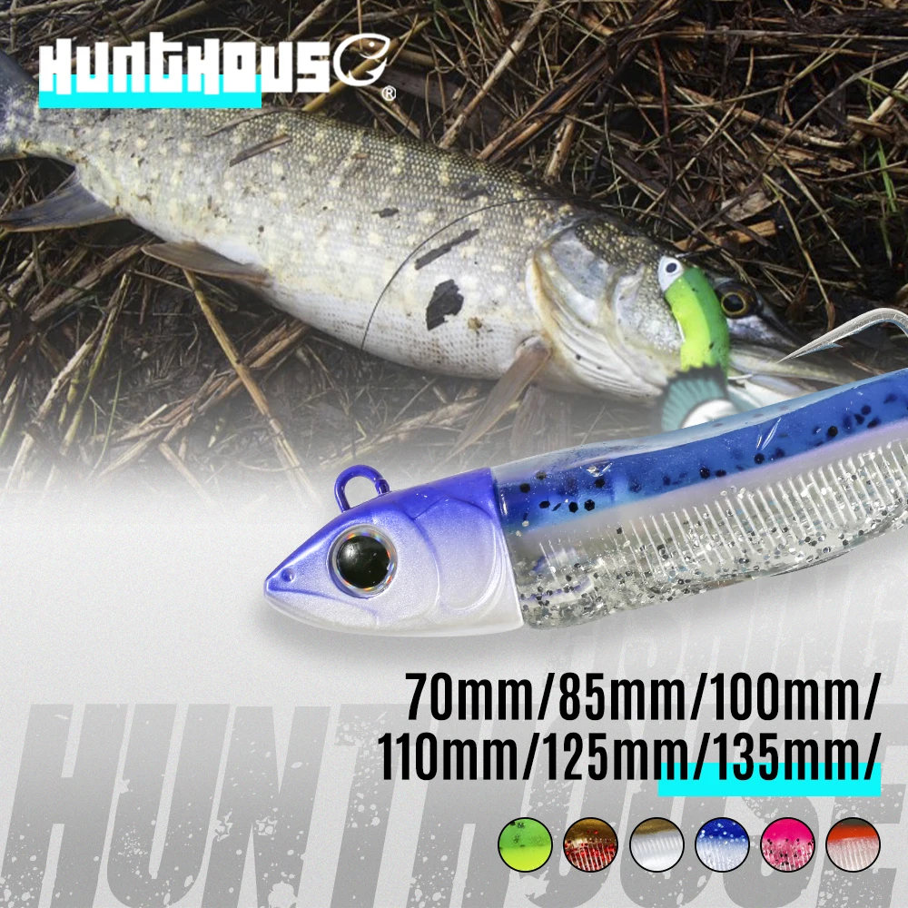 Black Minnow 7&12g small 70&85mm Hunthouse minnow black soft lure easy shiner fishing lure fake bait leurre souple artist minnow