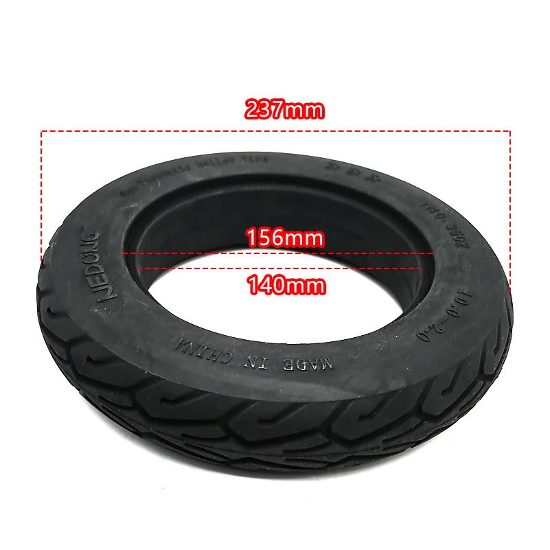 10x2.0 Solid Tire 10 Inch Non Pneumatic Explosion-Proof  Tyre for Electric Scooter Balance Car  Bicycle