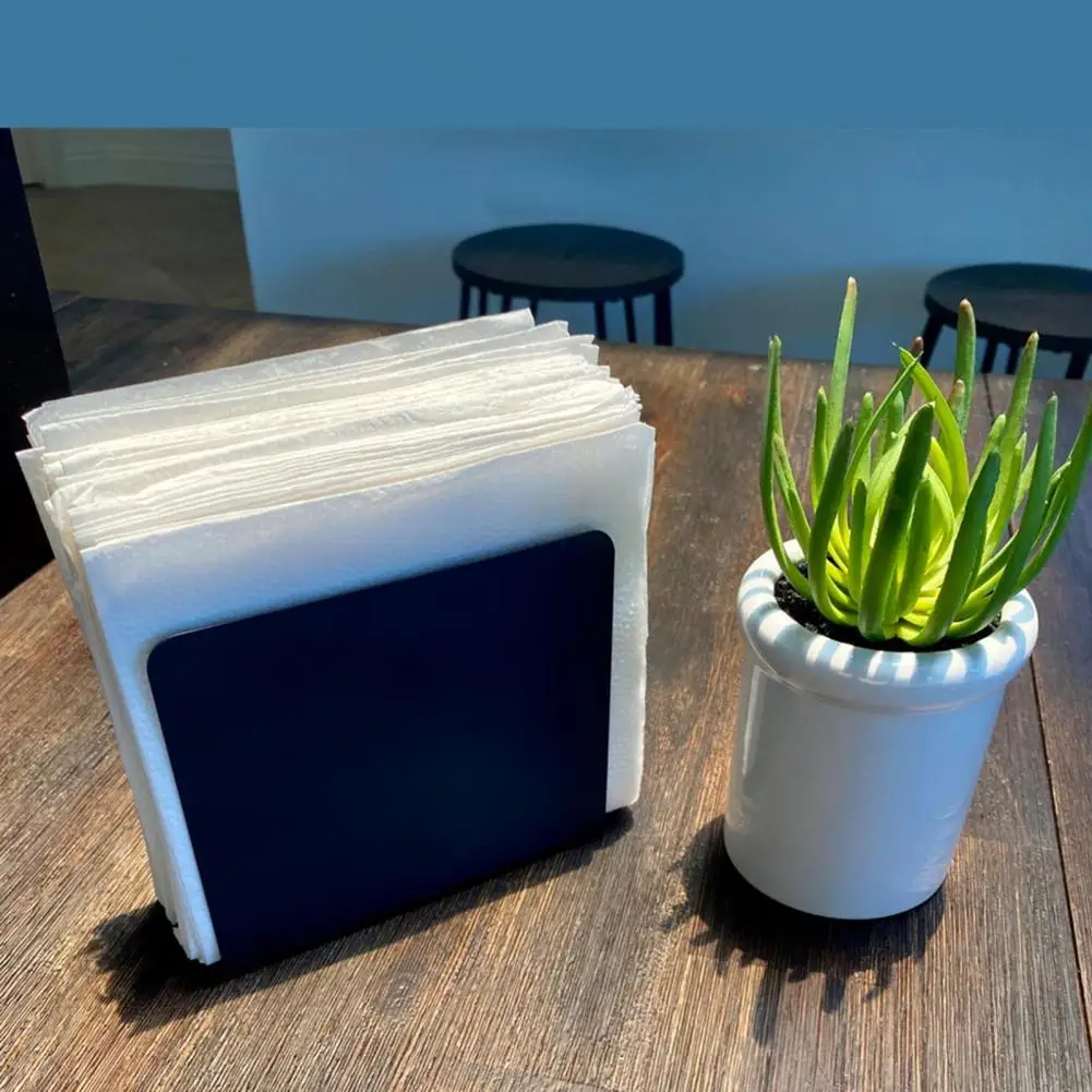 Napkin Holder Modern Style Acrylic Napkin Dispenser Non-slip Large Capacity Kitchen Bar Napkin Rack Hotel Napkin Organizer