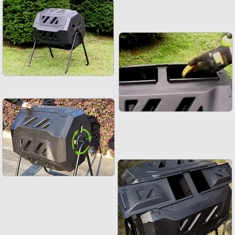 Imagem -05 - Outdoor Garden Compost Bin Balde Tanque Prevenção de Corrosão Fermentação Aeróbica Resíduos de Cozinha 160l