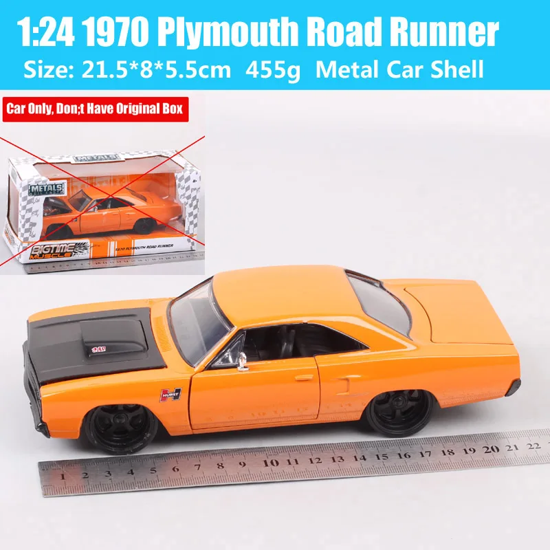 Kid's 1/24 Scale Jada 1970 Plymouth Road Runner Classic Big Time Muscle Car Diecasts & Toy Vehicles Metal Thumbnails