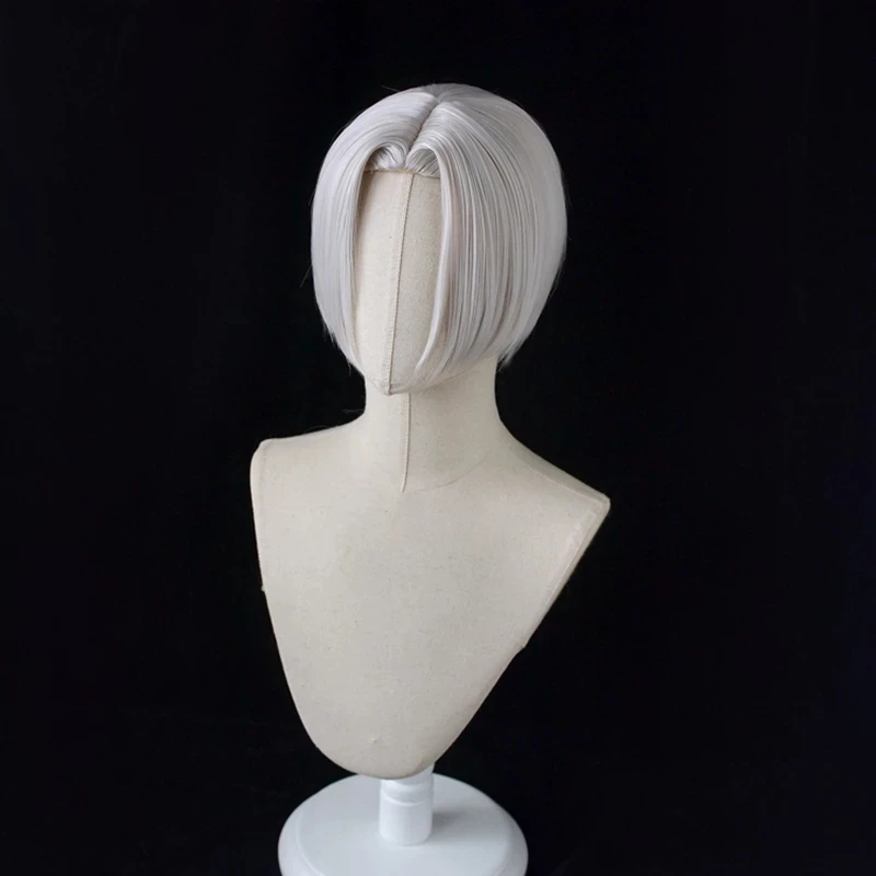 Anime Tokyo Revengers Izana Kurokawa Silver White Short Cosplay Wig Heat Resistant Halloween Party Wigs + Free Wig Cap