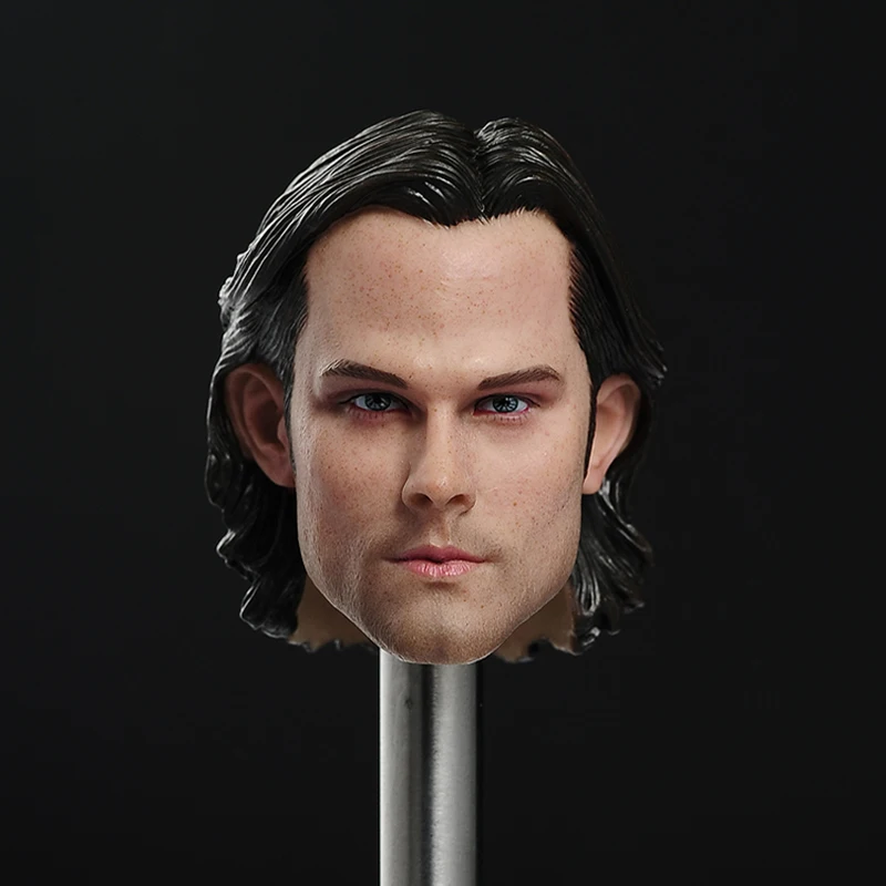 1/6 Sam Winchester Head Sculpt Jared Padalecki Head Carving Model for 12