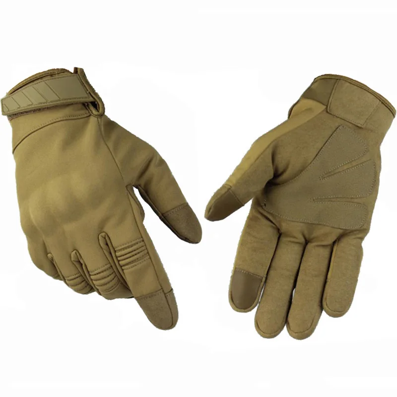 Guantes tácticos para deportes al aire libre, caza, ciclismo militar, motocicleta, impermeables y resistentes al viento, guantes de dedo completo para senderismo y Camping