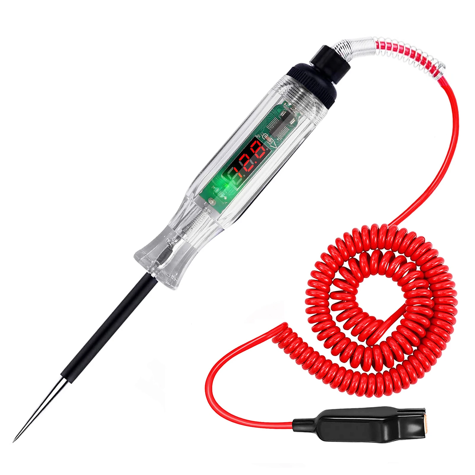 AWBLIN Automotive Test Light Digital LED Circuit Tester, DC 2.6V-32V Auto Electric Tester Light Tool with Voltmeter and Probe fo