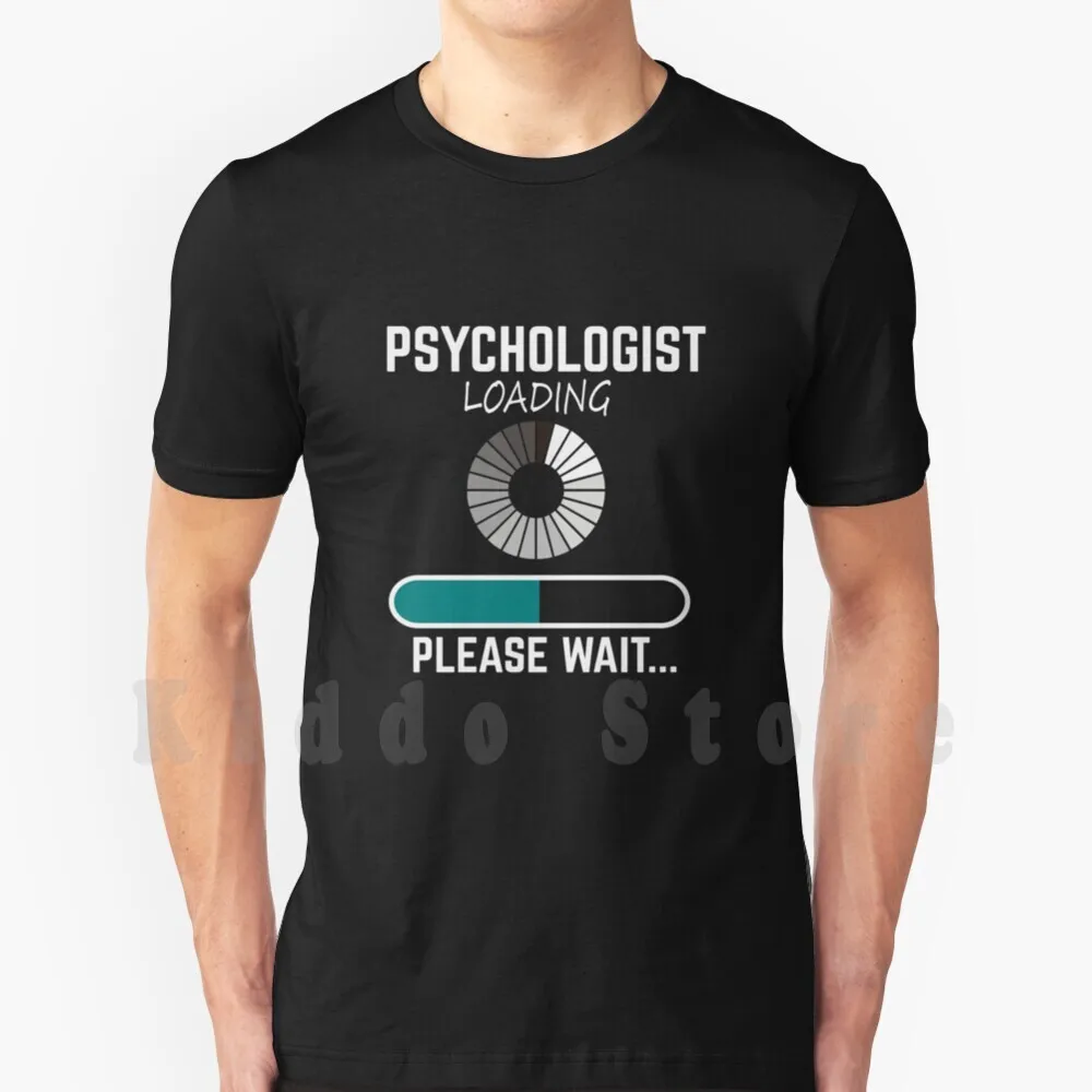 T-shirt psychologue en coton pour hommes, impression personnalisée, tee-shirt cool, psychologue, thérapie, psychiatrie, psyché, citation psychologue