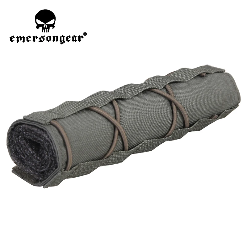 Emersongear Tactical 22cm Airsoft Suppressor Cover Silencer Protective Cloth Tool Panel Muffler Case Pouch Bag Hunting Tube Gear