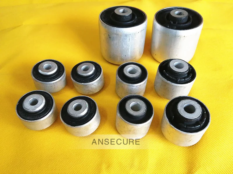 10 Pcs Front Axle Control Arm Bush Rubber Bushing For Audi A6 S6 C7 2012-2018 4H0407515 4G0407183 8K0407182B 4E0407181B