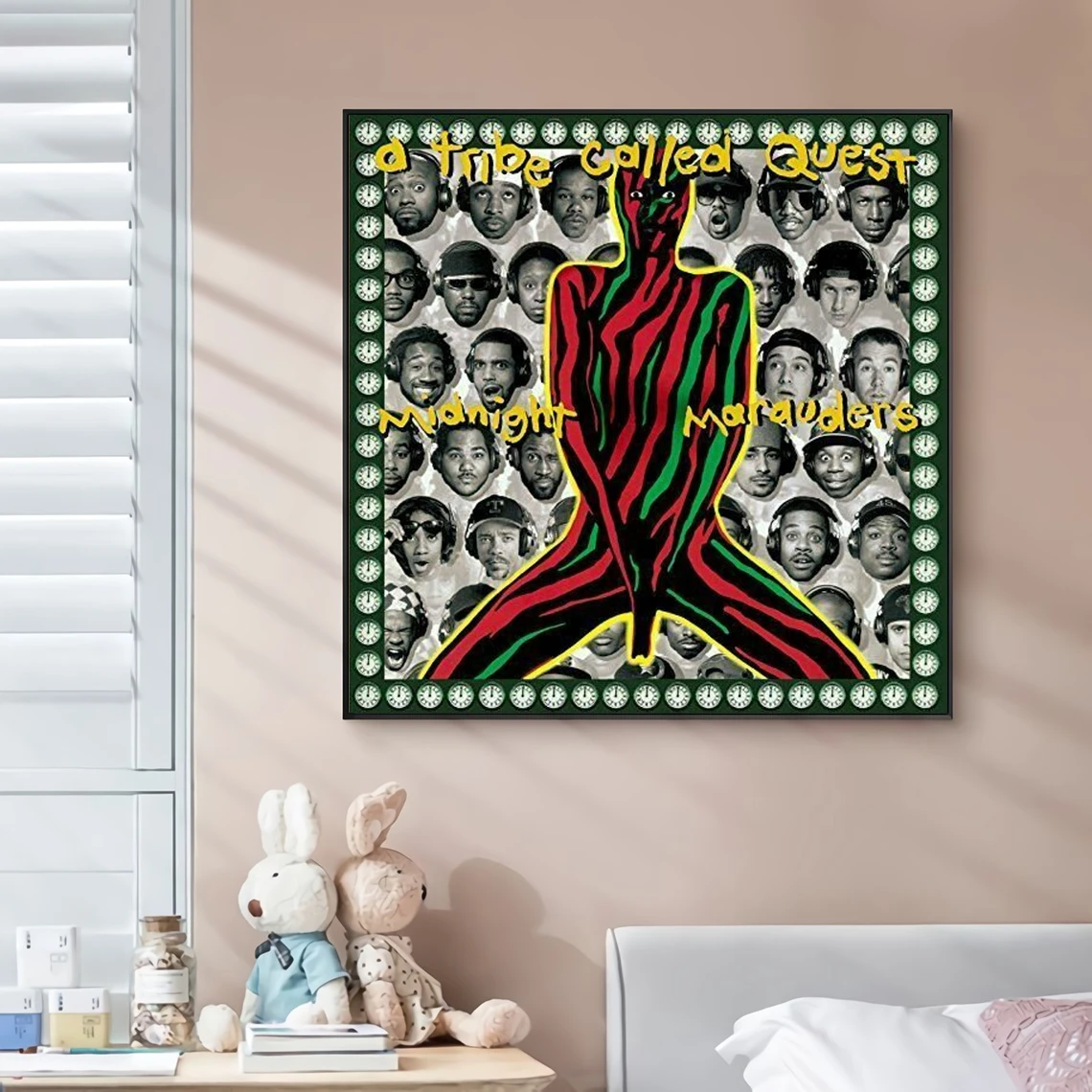 

A Tribe Called Quest Midnight Maraud Music Album Cover Canvas Poster Rap Star Pop Singer Wall Painting Art Decoration (No Frame)