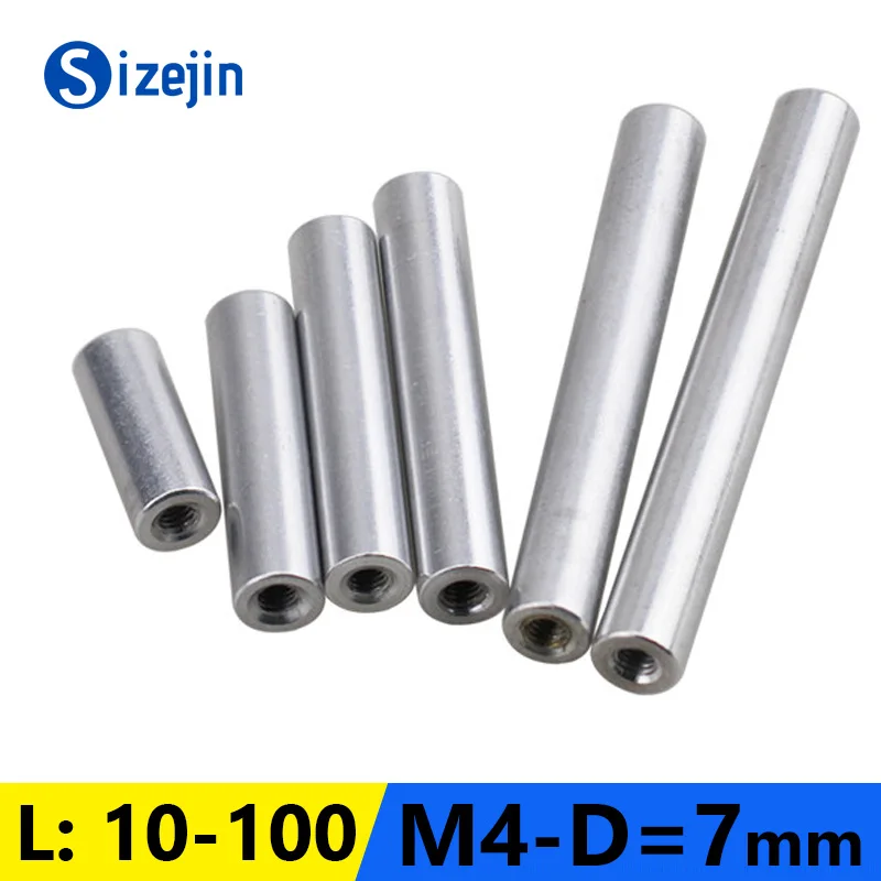 

Aluminum Round Coupling Nuts Aluminum Alloy Lead Screw Connection Nut Extend Long Lengthen Round Coupling Nut