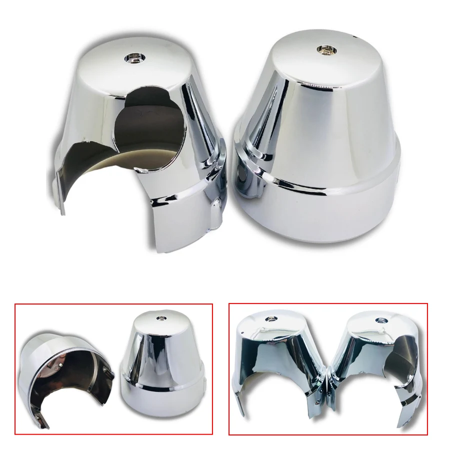 1 Pair ABS Chrome Motorcycle Instrument Shell Speedometer Cover Tachometer Bottom Housing For Yamaha XJR 1200SP XJR1300 XJR400