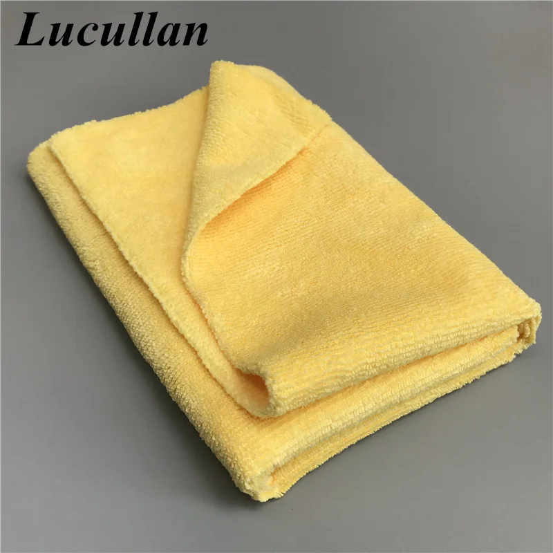 Lucullan Quality Basic Towel 40X40CM Edgeless Scratch Free 300GSM Microfiber Cloth For Coating, Waxing, Detailing and Wiping