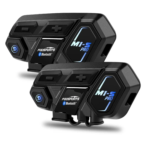 2шт Fodsports M1-S Мотоциклетная гарнитура, беспроводной Bluetooth шлем гарнитура, 10 Riders.