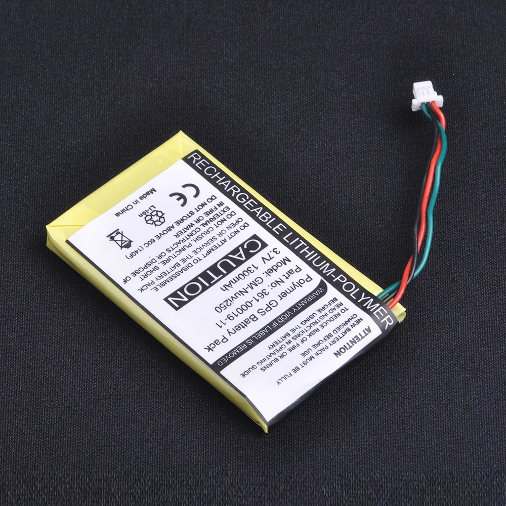Batterie GPS 1300mAh 3.7V pour Garmin Nuvi 200, 200W, 205, 205W, 250 w, 252 wt, 265w, 1 pièce