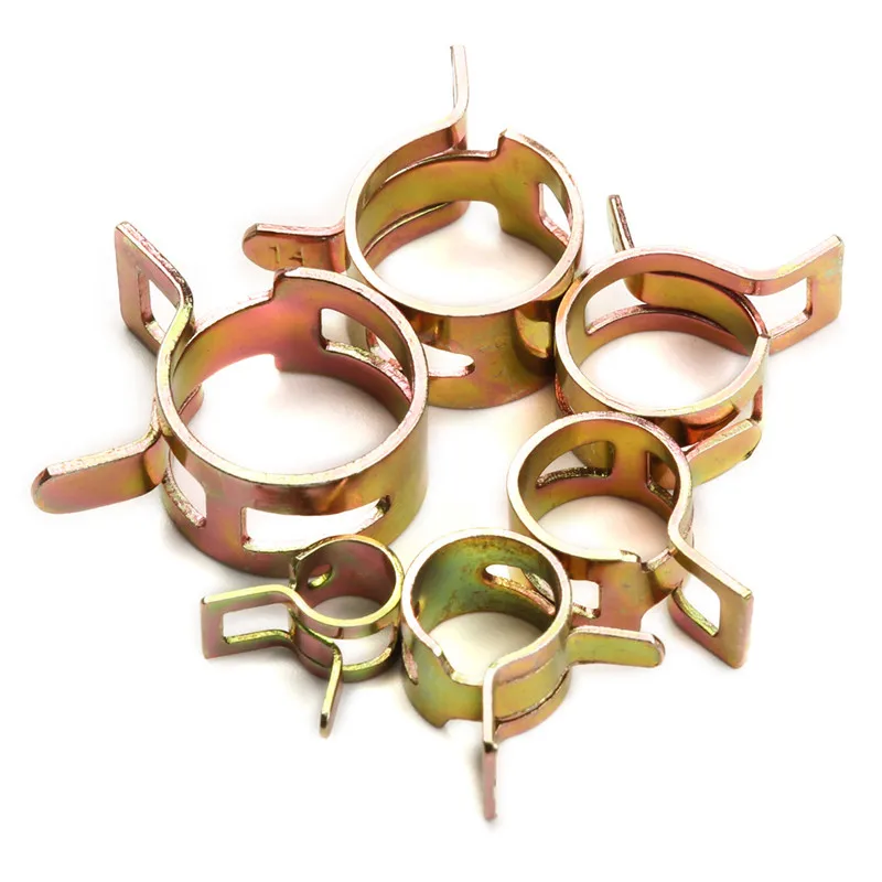 10Pcs Frühling Band Kraftstoff Schlauch Clips Clamp Silikon Rohr Clamp Wiederverwendbare Optional Clip 6mm 7mm 8mm 9mm 10mm 11mm 12mm 13mm 14mm 15mm