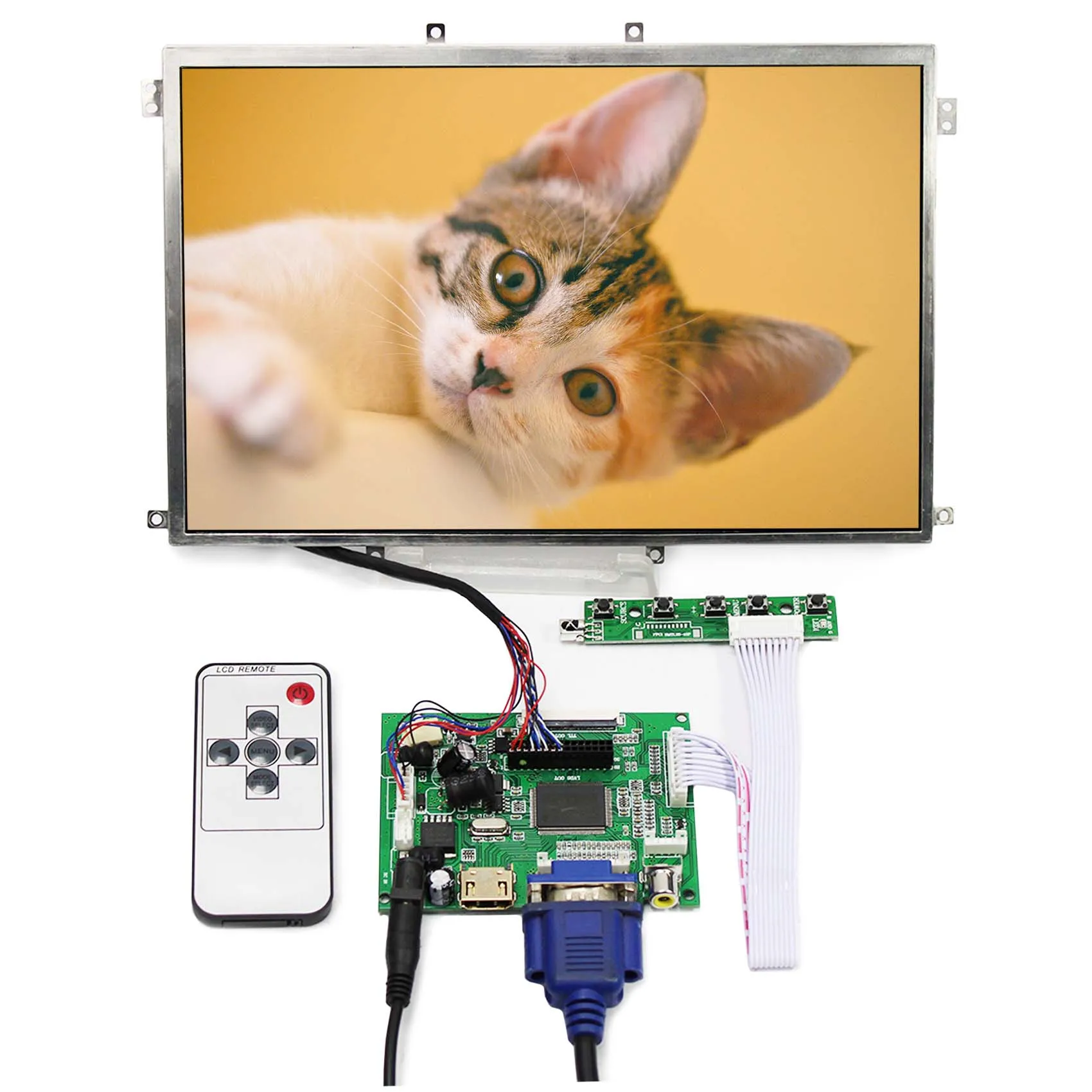 

10.1inch HSD101PWW1-A00 10.1" 1280x800 LCD Screen with HD-MI VGA 2AV LCD Controller Board fit for car monitor ect