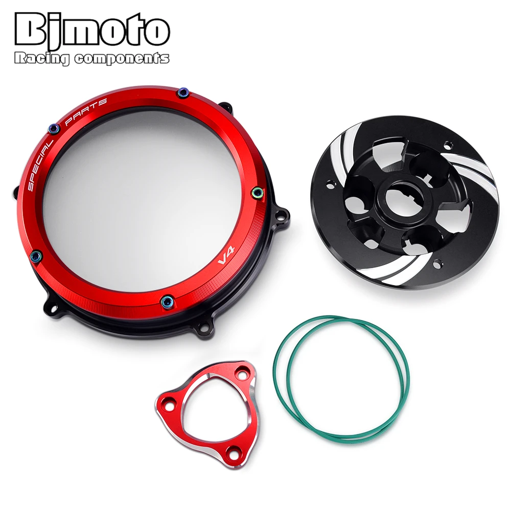 For Ducati Panigale V4 V4S V4 Speciale 2018 2019 2020 2021 Clutch Pressure Plate Engine Clear Clutch Cover Spring Retainer Motor