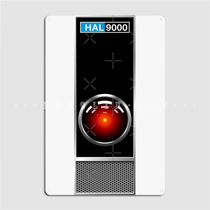 Hal 9000 Panel From 2001 A Space Odysseys Metal Sign Customize Cinema Garage Cave Pub Garage Decoration Tin Sign Posters