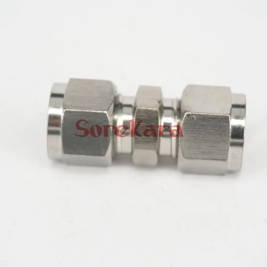 Fit 1/4 "Rohr O/D 304 Edelstahl Rohr Compression Fitting Union Stecker