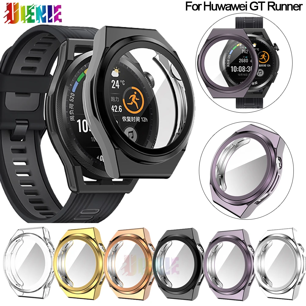 

TPU Full Protectors Screen Shell For Huawei GT Runner Smart Bracelet Cover plating Protective Case for Huawei GT Runner Frame