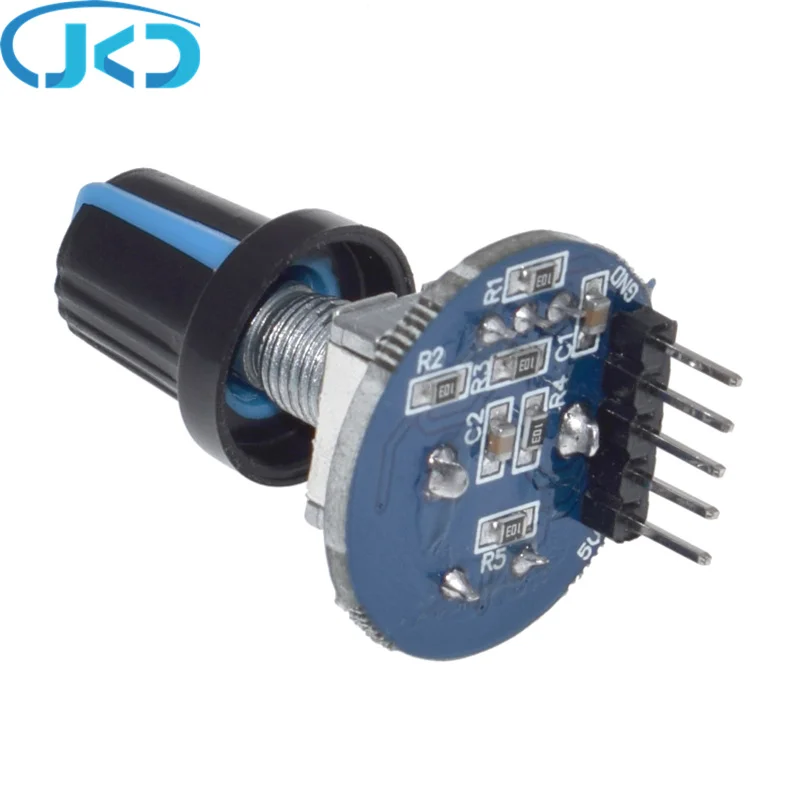 Rotary Encoder Module Voor Arduino Brick Sensor Ontwikkeling Ronde Audio Roterende Potentiometer Knop Cap EC11