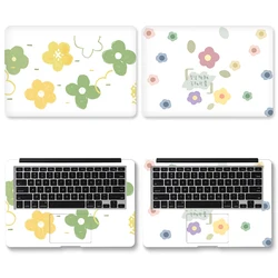 Laptop Sticker Laptop Skin Vinyl Sticker Art Decal Lovely Flower Double Sided 12/13/14/15/17-inch Notebook Computer Decoration