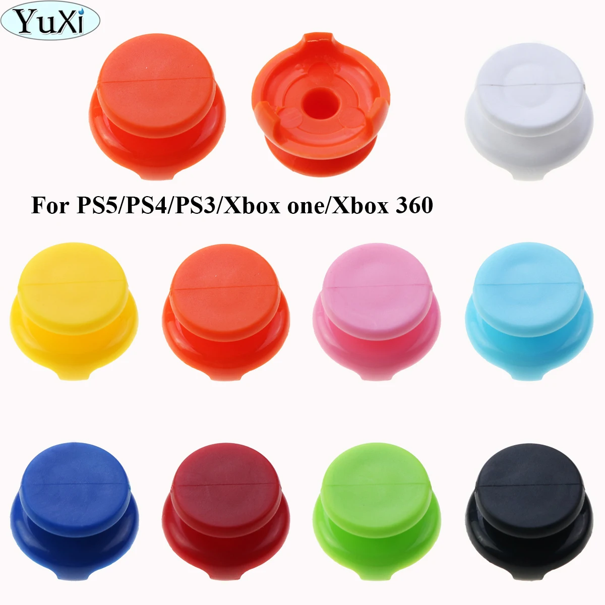 YuXi For PS5 PS4 PS3 Controller Joystick Cover Thumb Grips Extenders Caps for Sony PS5 PS4 PS3 for Xbox One/360 Accessories