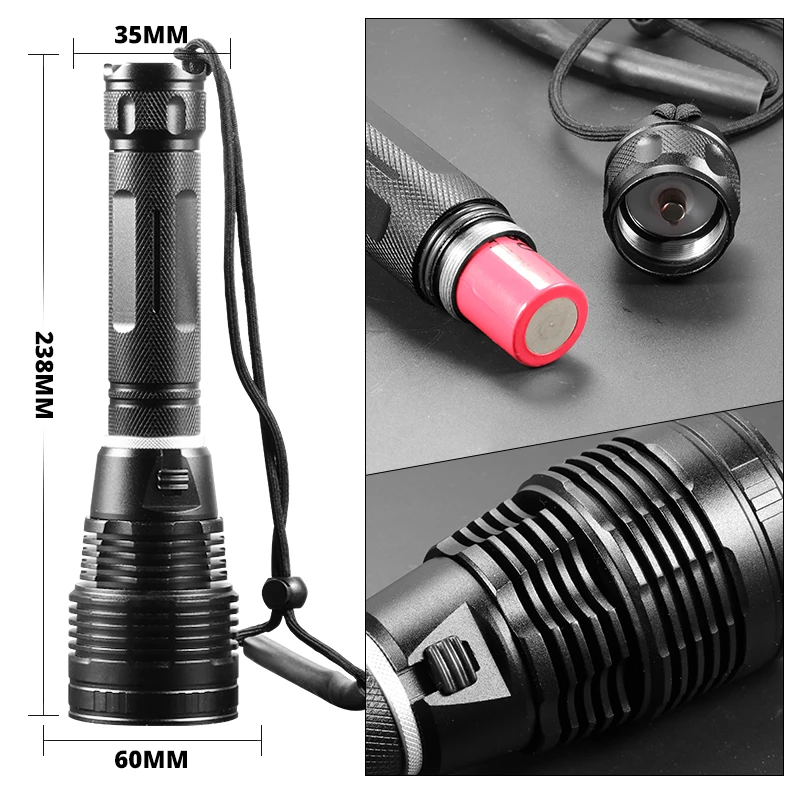 XHP70.2 Diving Flashight 26650 IPX8 Waterproof Scuba Divi Lamp Lanterna Amphibious Powerful Aluminum Torch Underwater for Diver