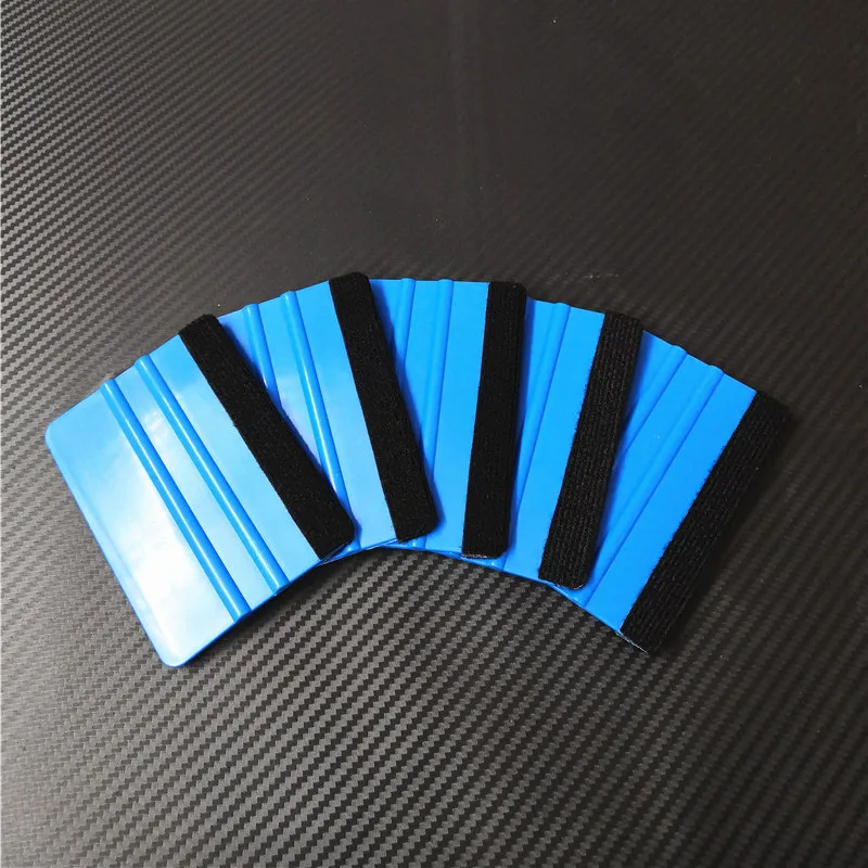 5-10 Pcs Car Film Scraper Vinyl Wrap Film Card Squeegee Auto Foil Wrapping Suede Felt Scraper Car Styling Sticker Accessories