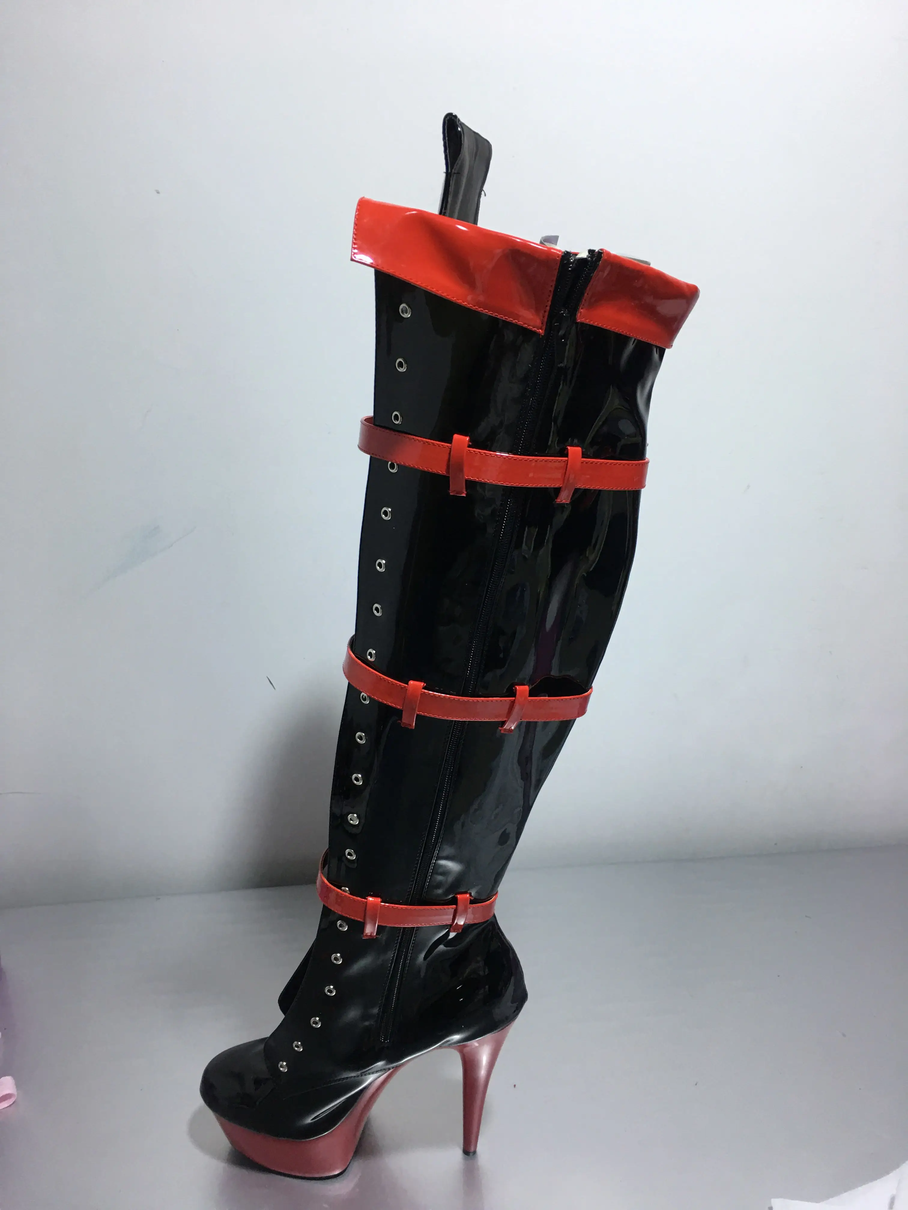 20cm sexy high-heeled boots, nightclub dancing shoes, models on stage dressed up pole dancing performance, dancing shoes