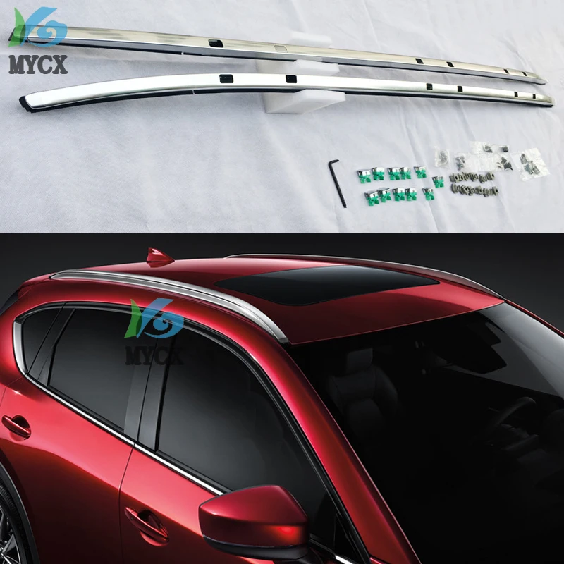 New Arrival Roof Rail Ross Bar+Roof Rack For Mazda CX-5 CX5 2017 2018 2019+,Guarantee Quality, Supplied By ISO9001