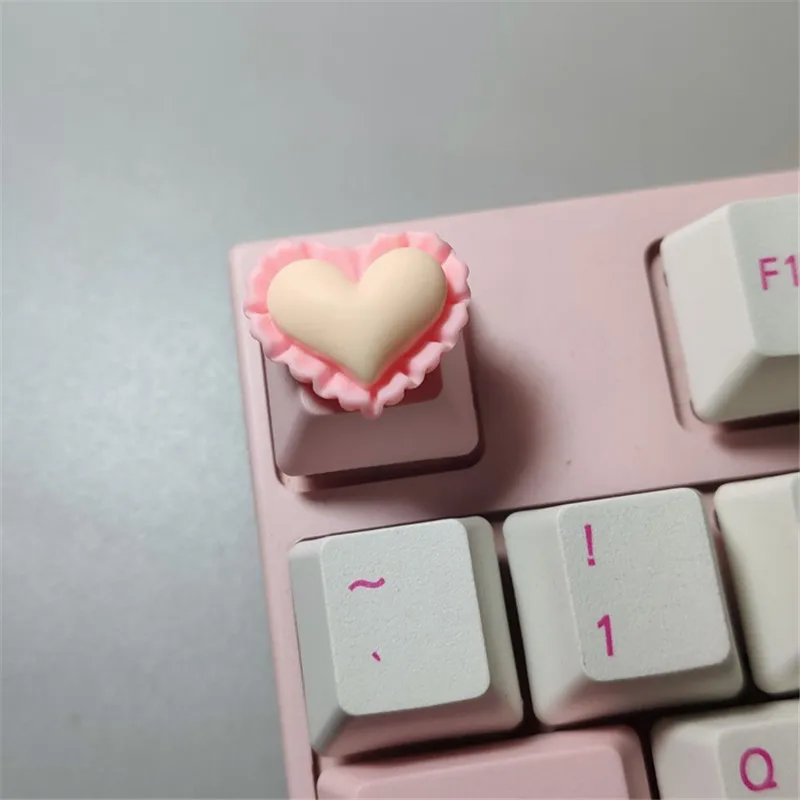 Kartun Lucu DIY Keycaps Esc Mekanik Keyboard Caps Cherry Mx Indah Personalisasi Kustom Key Cap Gamer