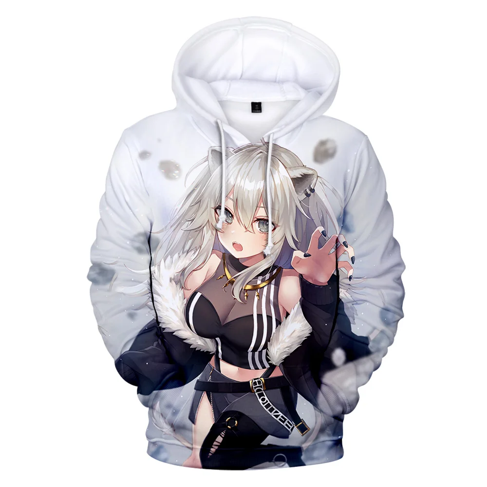 HOLOLIVE VTuber Shishiro Botan 3D Print Fashion Fall Winer Suit Hoodies Sportswear Hooded Youthful Kawaii Women/Men The hooded