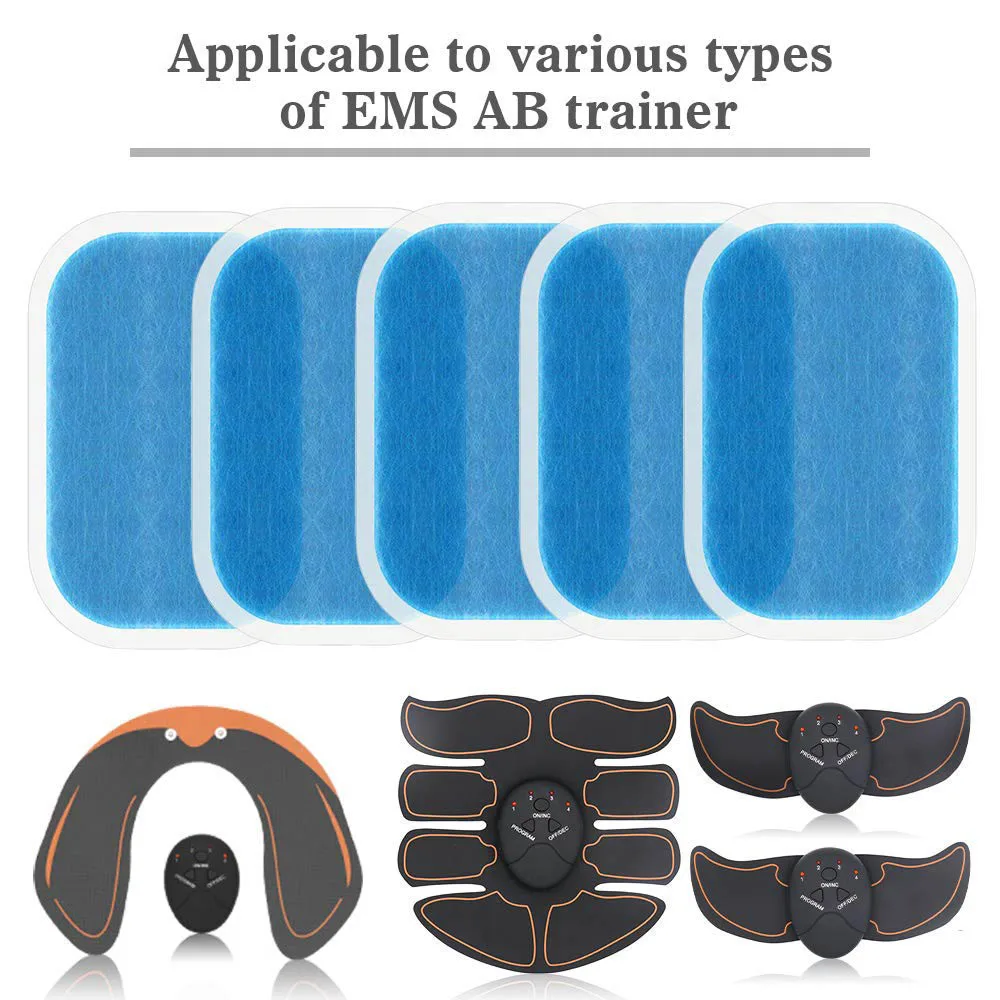 Coussinets autocollants en Hydrogel EMS ABS, coussinets de Gel de remplacement, électrodes, coussin de Massage, stimulateur musculaire Abdominal,