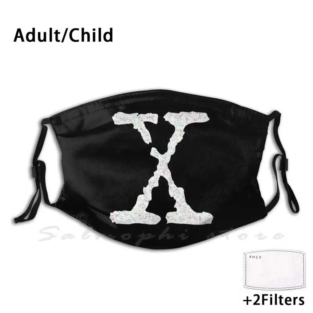 X Files Print Washable Filter Anti Dust Mouth Mask X Files Movie Tv Show 90S 2000S Mulder Scully Dana Fox Skinner Smoking Man