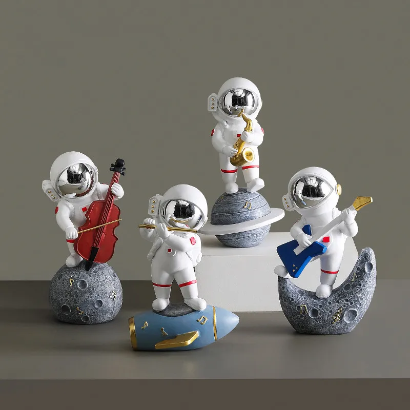 

Creative Band Astronaut Model Home Decoration Accessories Boys' Children's Room Desktop Ornaments Creative Birthday Gifts