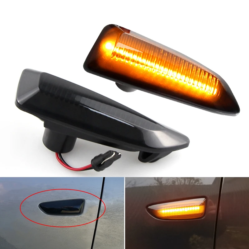 2PCS Led Side Marker Turn Signal Light Sequential Blinker For Opel Astra J Astra J K Zafira C Insignia B Grandland X