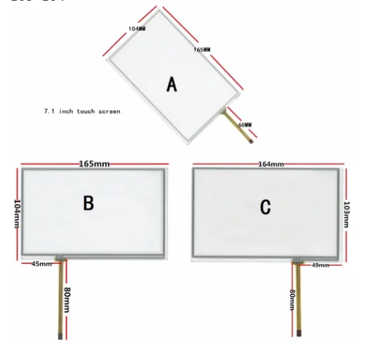 New Original 7 inch TFT INNOLUX AT070TN83 V.1 AT070TN83-v1.0 40 Pin LCD Screen Panel Module Controller