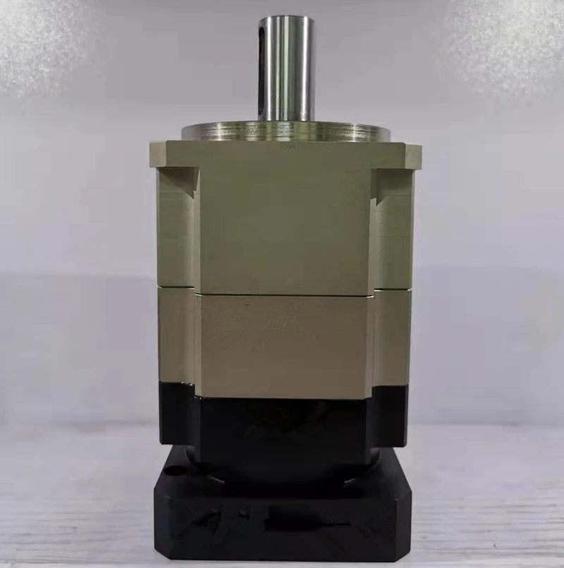 Helical gear planetary gearbox reducer 5 arcmin ratio 15:1 to 100:1 for nema34 stepper motor input shaft 1/2 inch 12.7mm