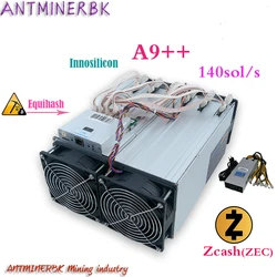 Used Innosilicon A9++ ZMaster 140k sol/s Equihash miner Zcash Mining machine A9++